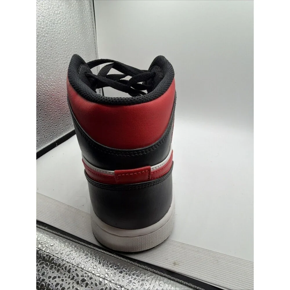 Jordan 1 Mid Bred Black Red White Nike Air Size 11 Mens